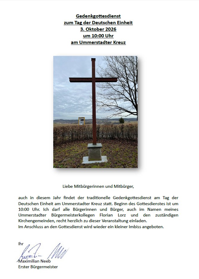 Gedenkgottesdienst Gedenkgottesdienst